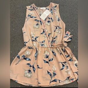 Sienna Sky Floral Blouse with Pink and Blue Accents